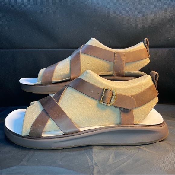 Chaco Wayfarer Leather Sport Sandal Otter Brown main image 4